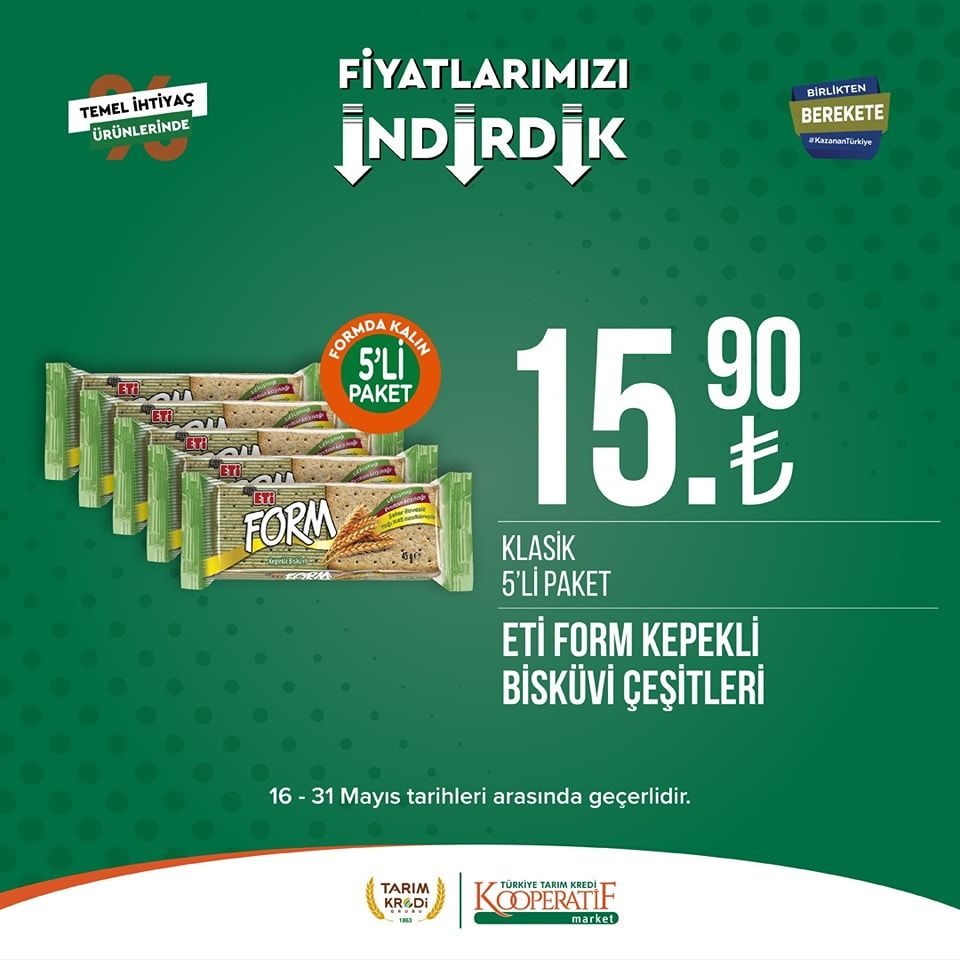 Tarım Kredi Kooperatifi Market'ten yeni indirim! 2