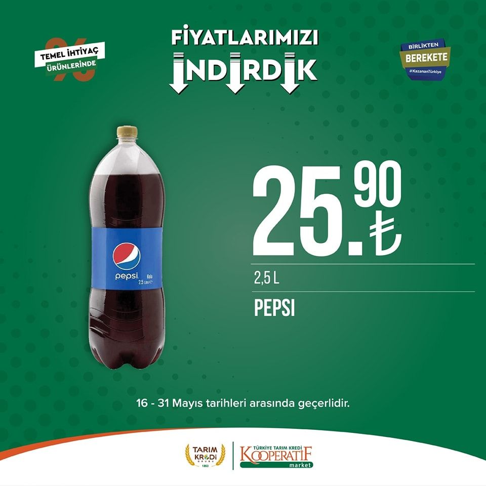 Tarım Kredi Kooperatifi Market'ten yeni indirim! 5