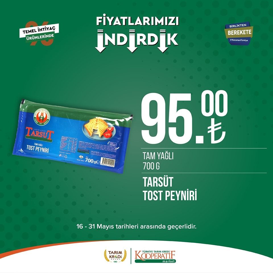 Tarım Kredi Kooperatifi Market'ten yeni indirim! 6
