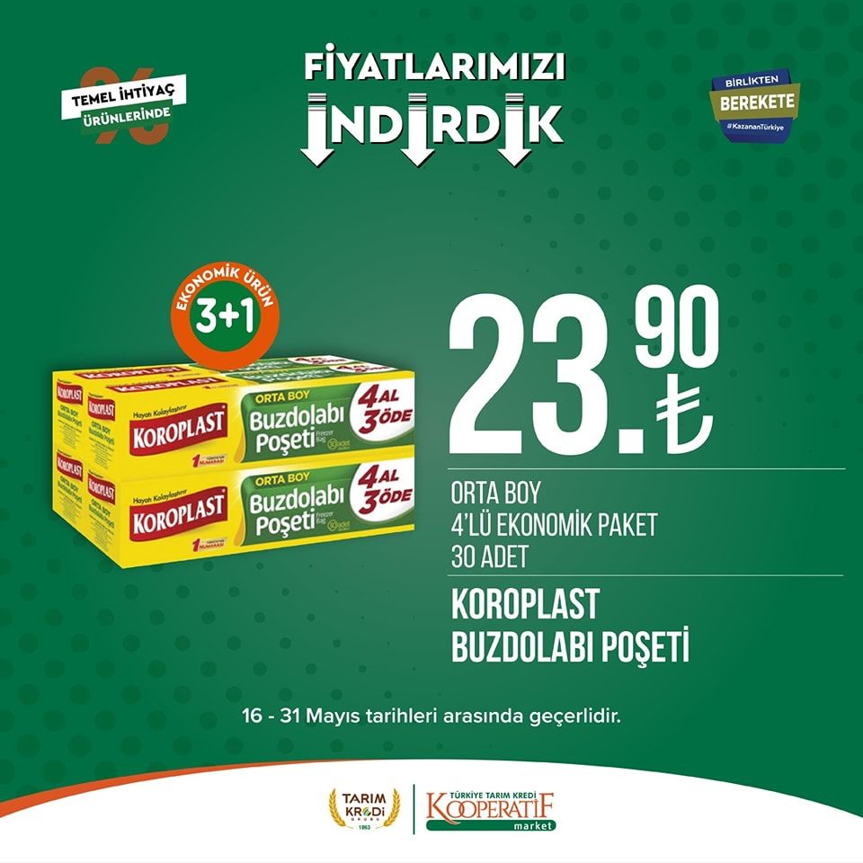 Tarım Kredi Kooperatifi Market'ten yeni indirim! 10