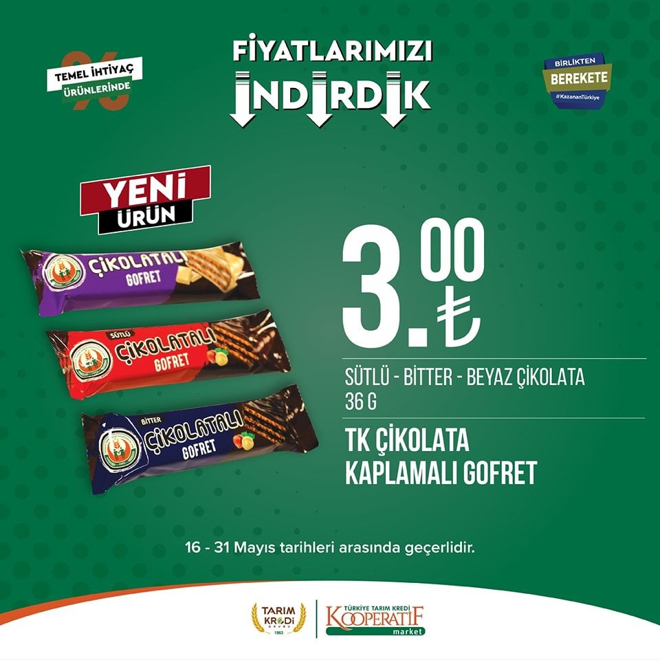 Tarım Kredi Kooperatifi Market'ten yeni indirim! 14