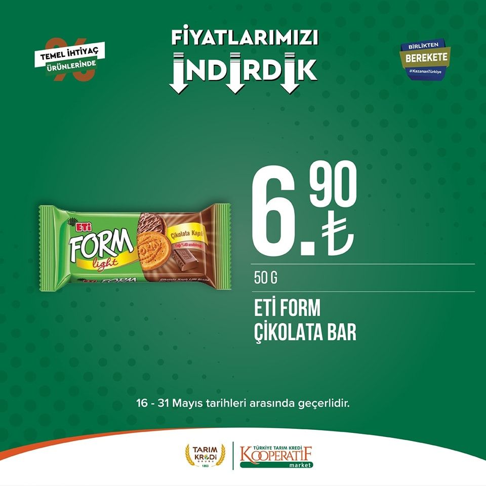 Tarım Kredi Kooperatifi Market'ten yeni indirim! 15