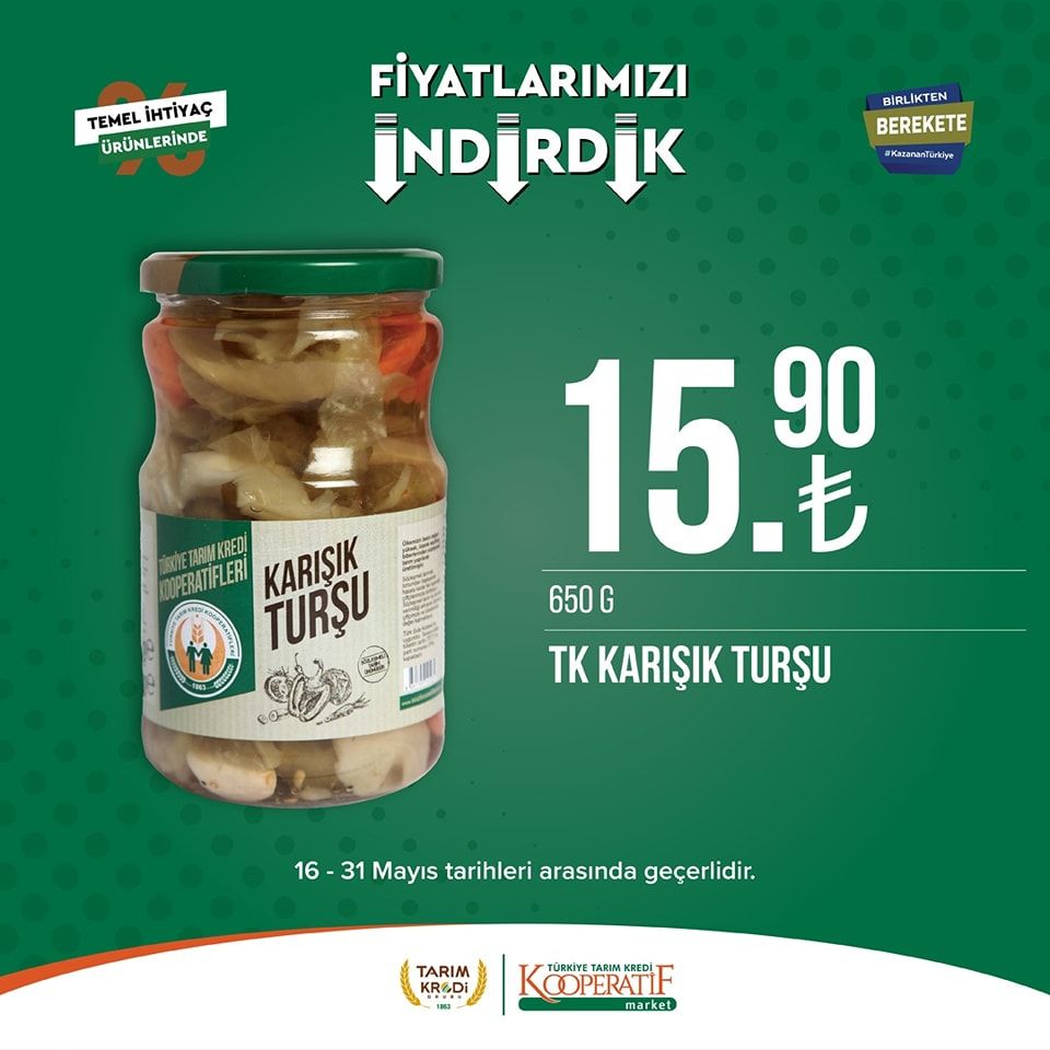 Tarım Kredi Kooperatifi Market'ten yeni indirim! 26