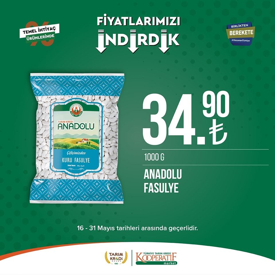 Tarım Kredi Kooperatifi Market'ten yeni indirim! 28
