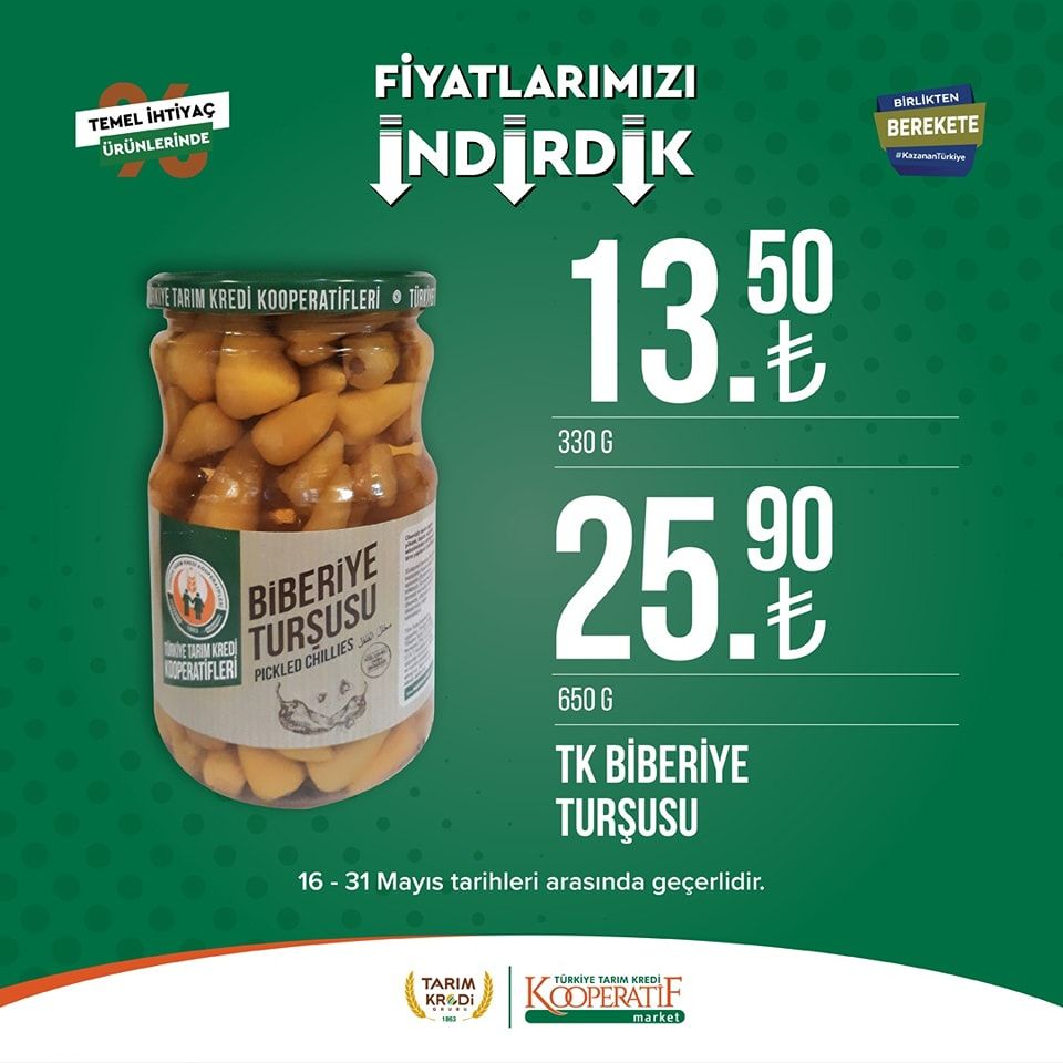 Tarım Kredi Kooperatifi Market'ten yeni indirim! 31
