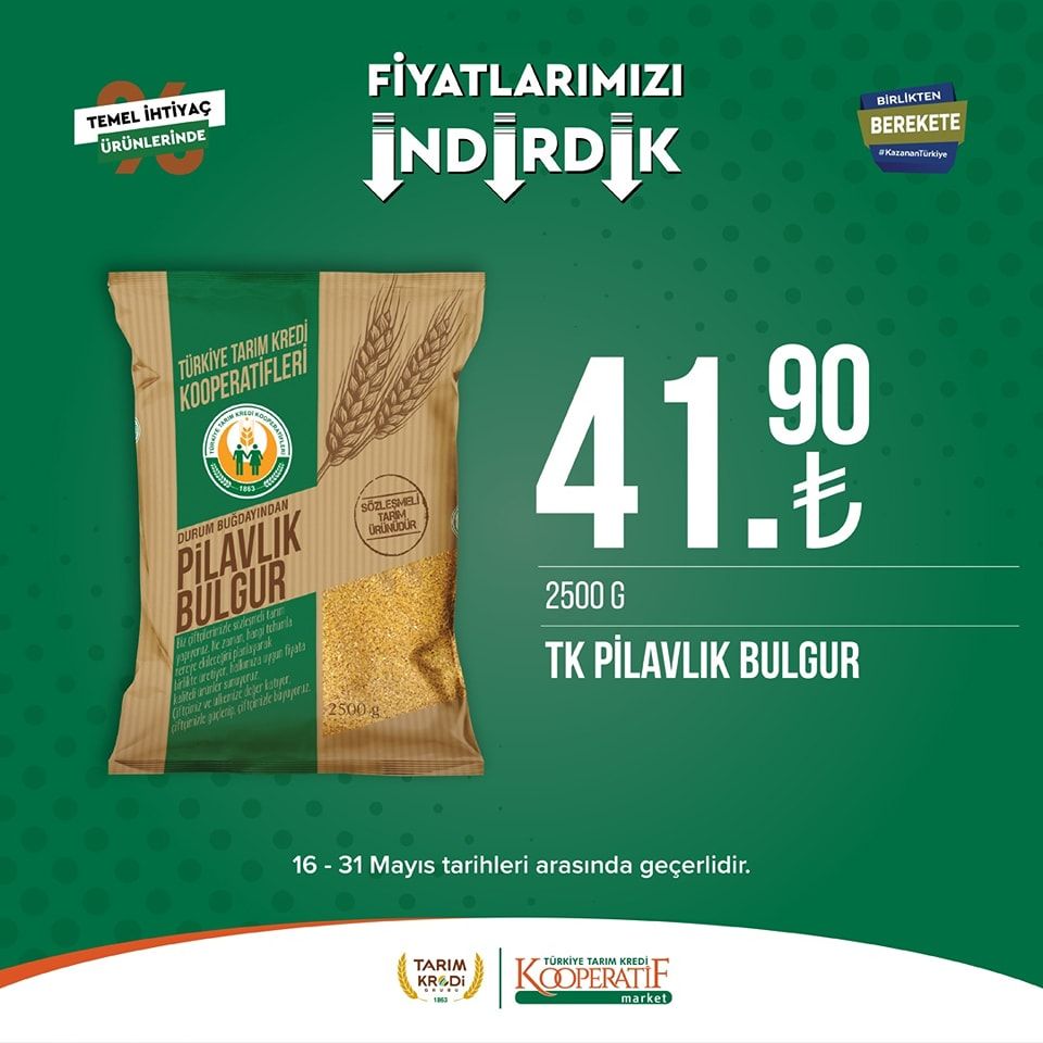 Tarım Kredi Kooperatifi Market'ten yeni indirim! 32
