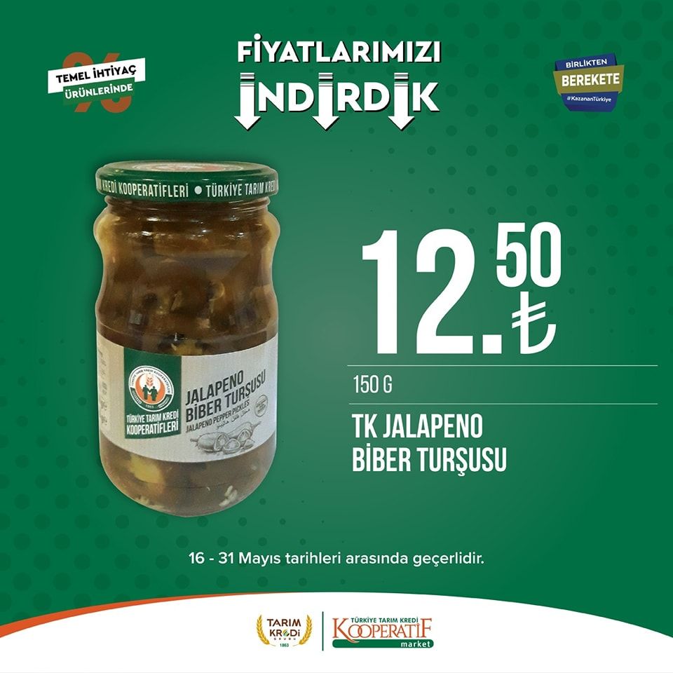 Tarım Kredi Kooperatifi Market'ten yeni indirim! 33