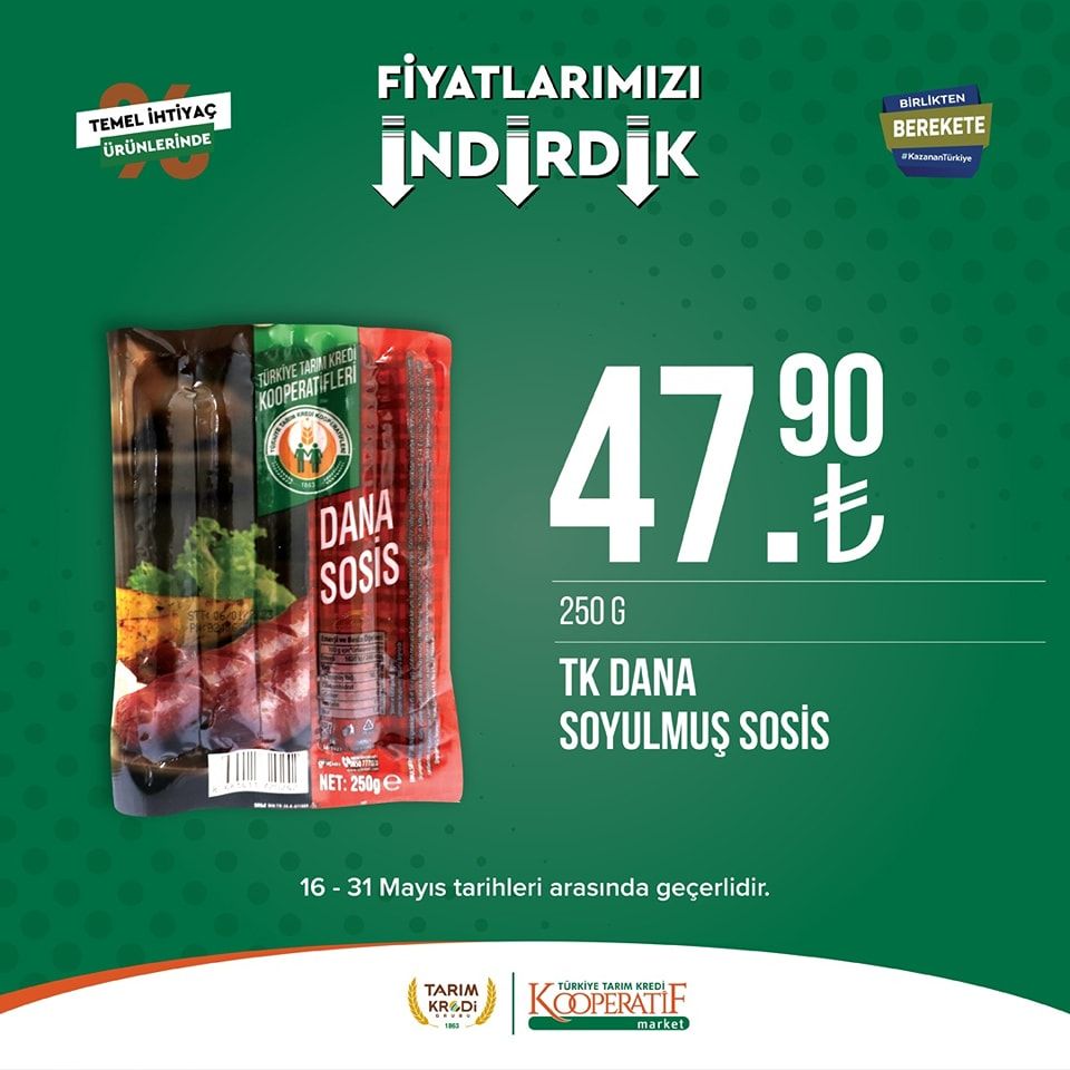 Tarım Kredi Kooperatifi Market'ten yeni indirim! 35