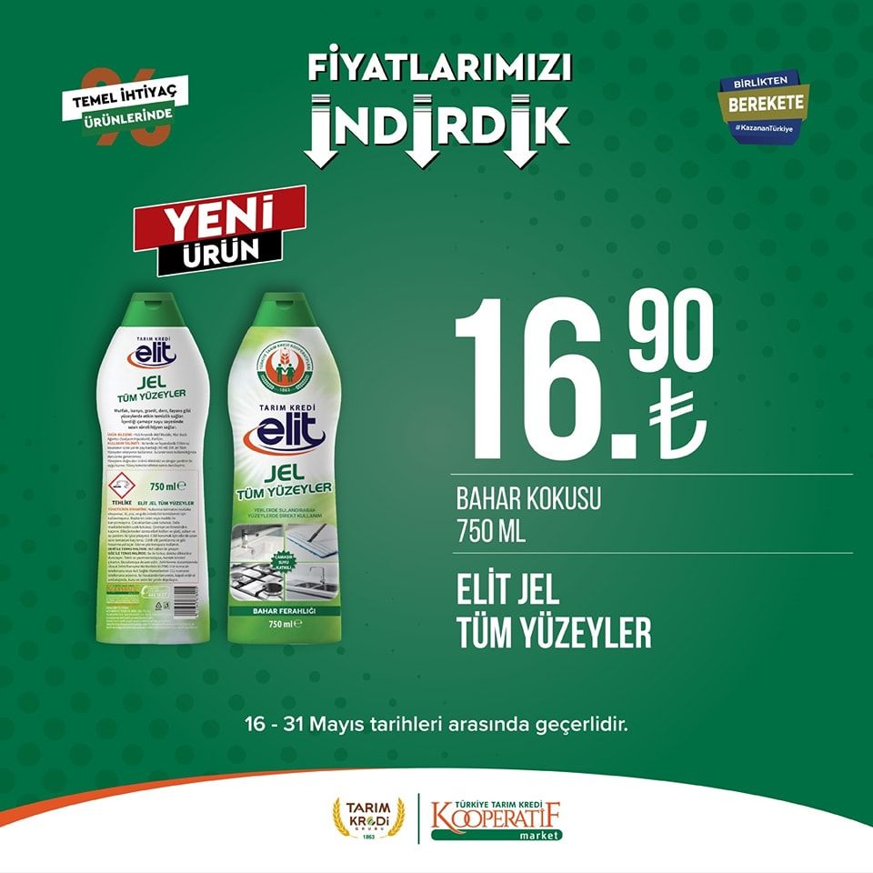 Tarım Kredi Kooperatifi Market'ten yeni indirim! 36