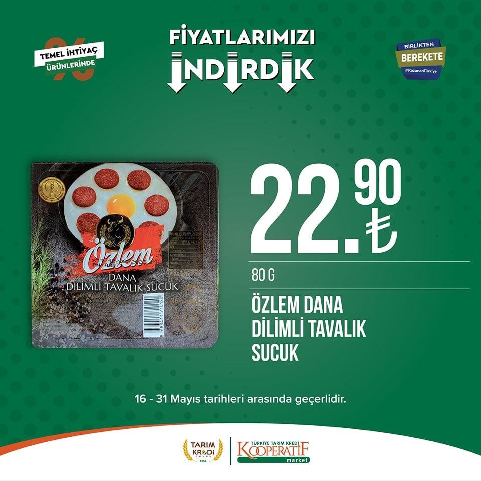 Tarım Kredi Kooperatifi Market'ten yeni indirim! 41