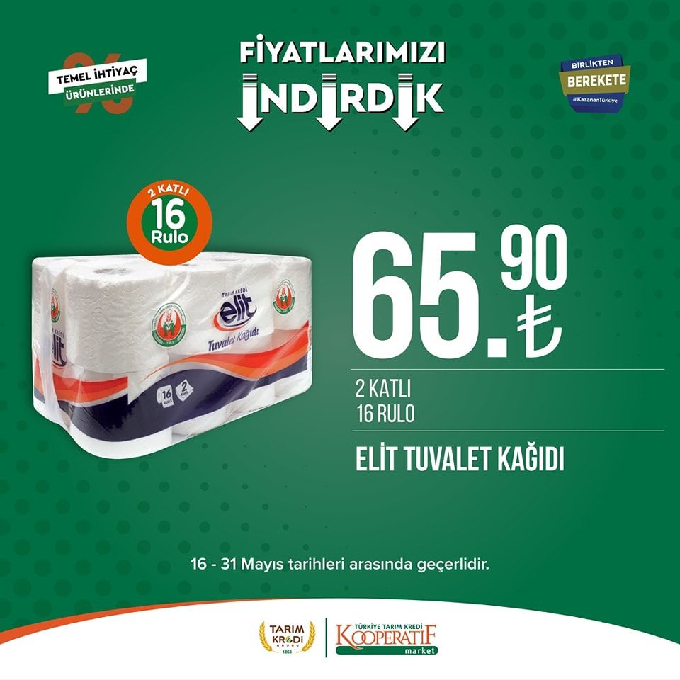 Tarım Kredi Kooperatifi Market'ten yeni indirim! 47