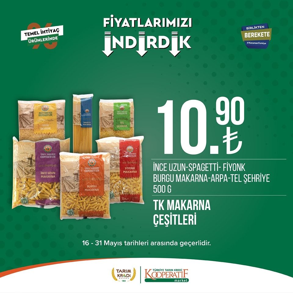 Tarım Kredi Kooperatifi Market'ten yeni indirim! 50