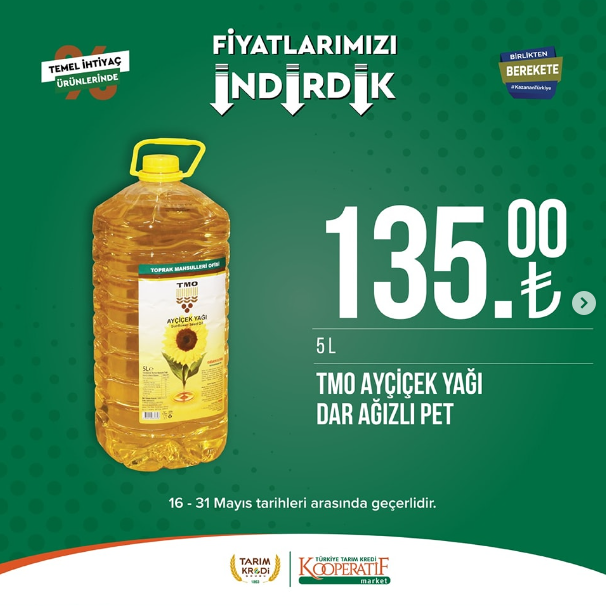 Tarım Kredi Kooperatifi Market'ten yeni indirim! 57