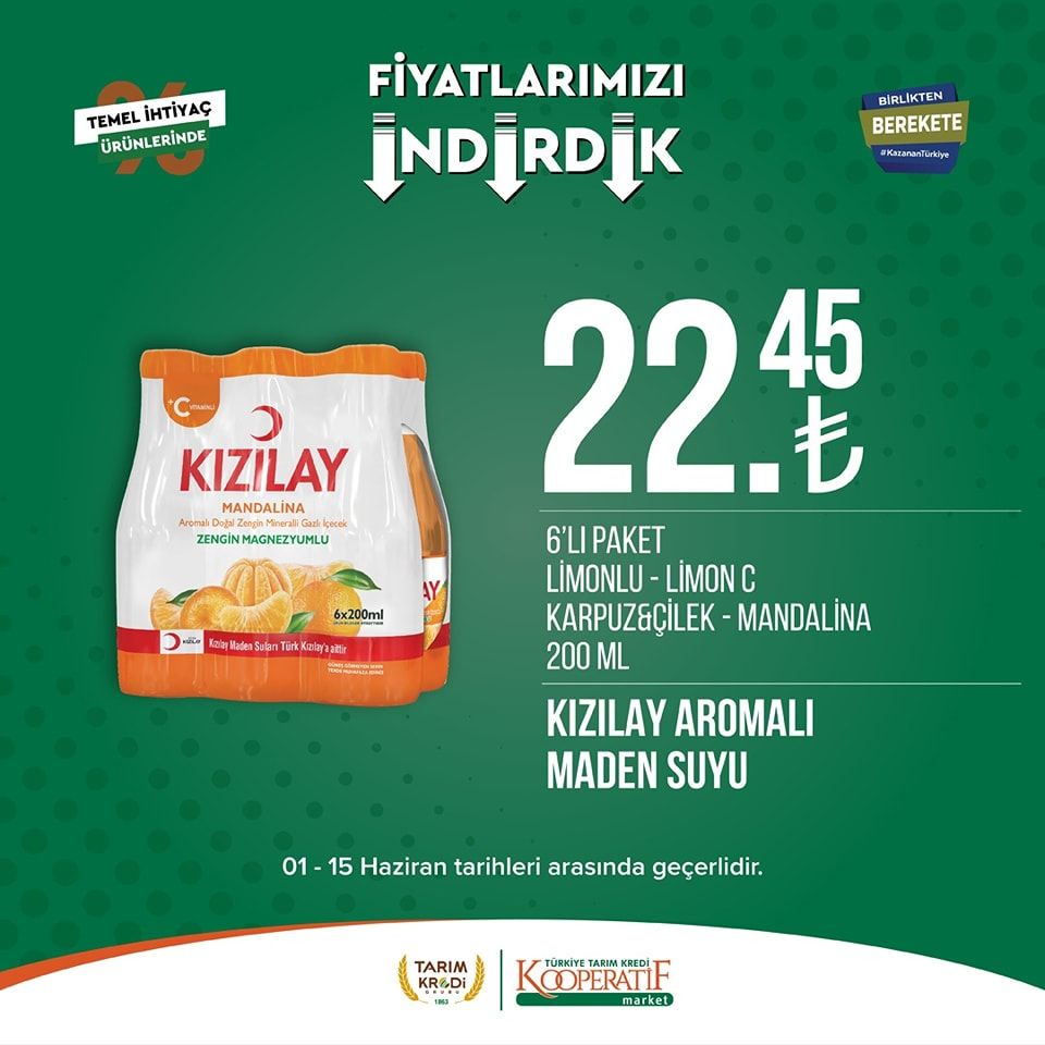 Tarım Kredi Kooperatifi Market'ten birçok üründe yeni indirim! 29
