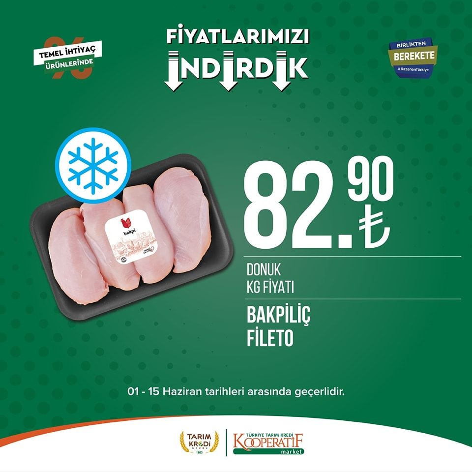 Tarım Kredi Kooperatifi Market'ten birçok üründe yeni indirim! 13