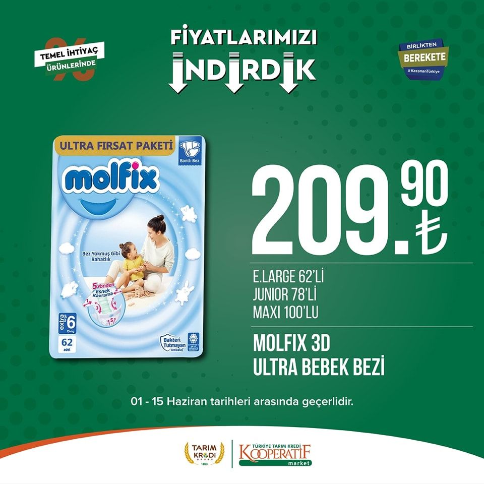 Tarım Kredi Kooperatifi Market'ten birçok üründe yeni indirim! 46