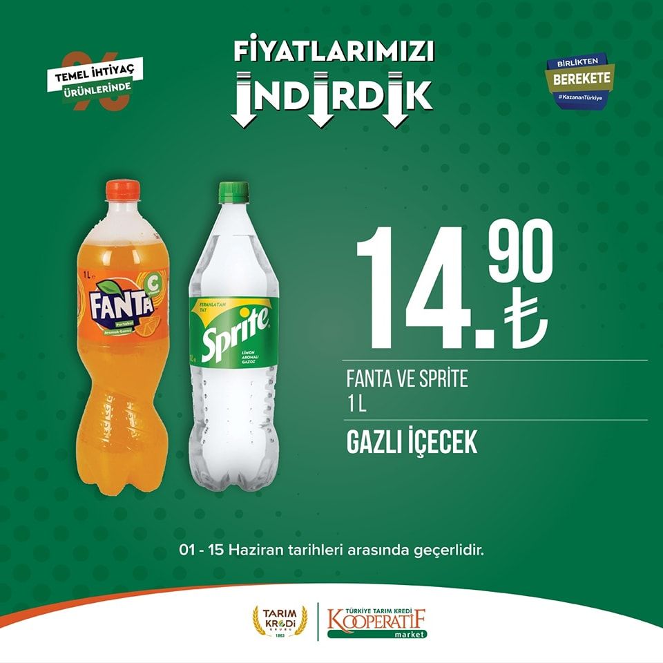 Tarım Kredi Kooperatifi Market'ten birçok üründe yeni indirim! 33