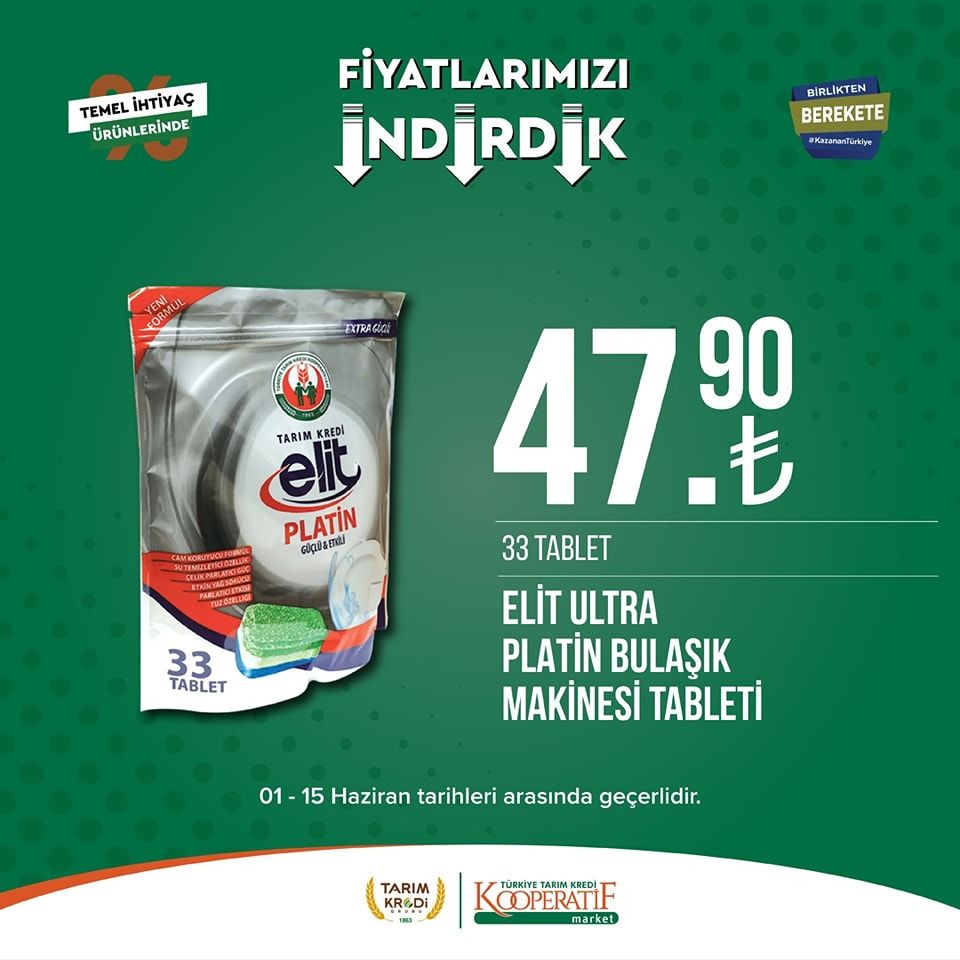 Tarım Kredi Kooperatifi Market'ten birçok üründe yeni indirim! 41