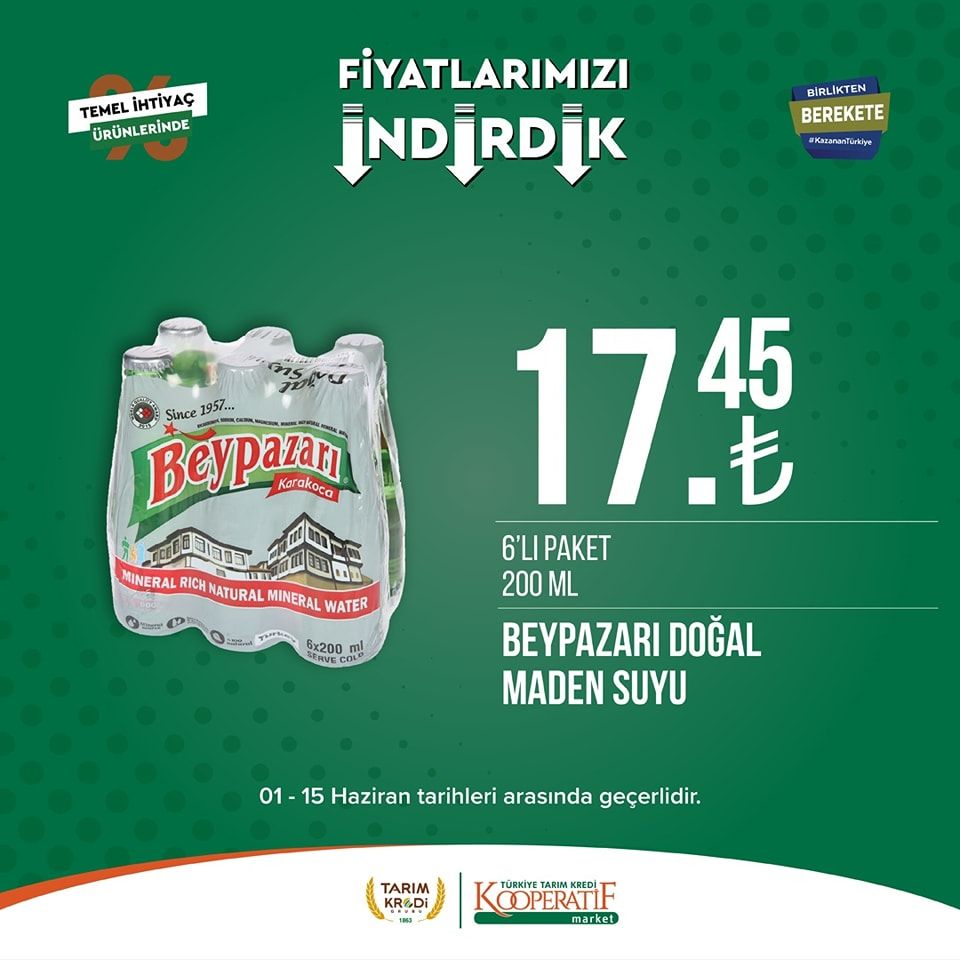 Tarım Kredi Kooperatifi Market'ten birçok üründe yeni indirim! 31