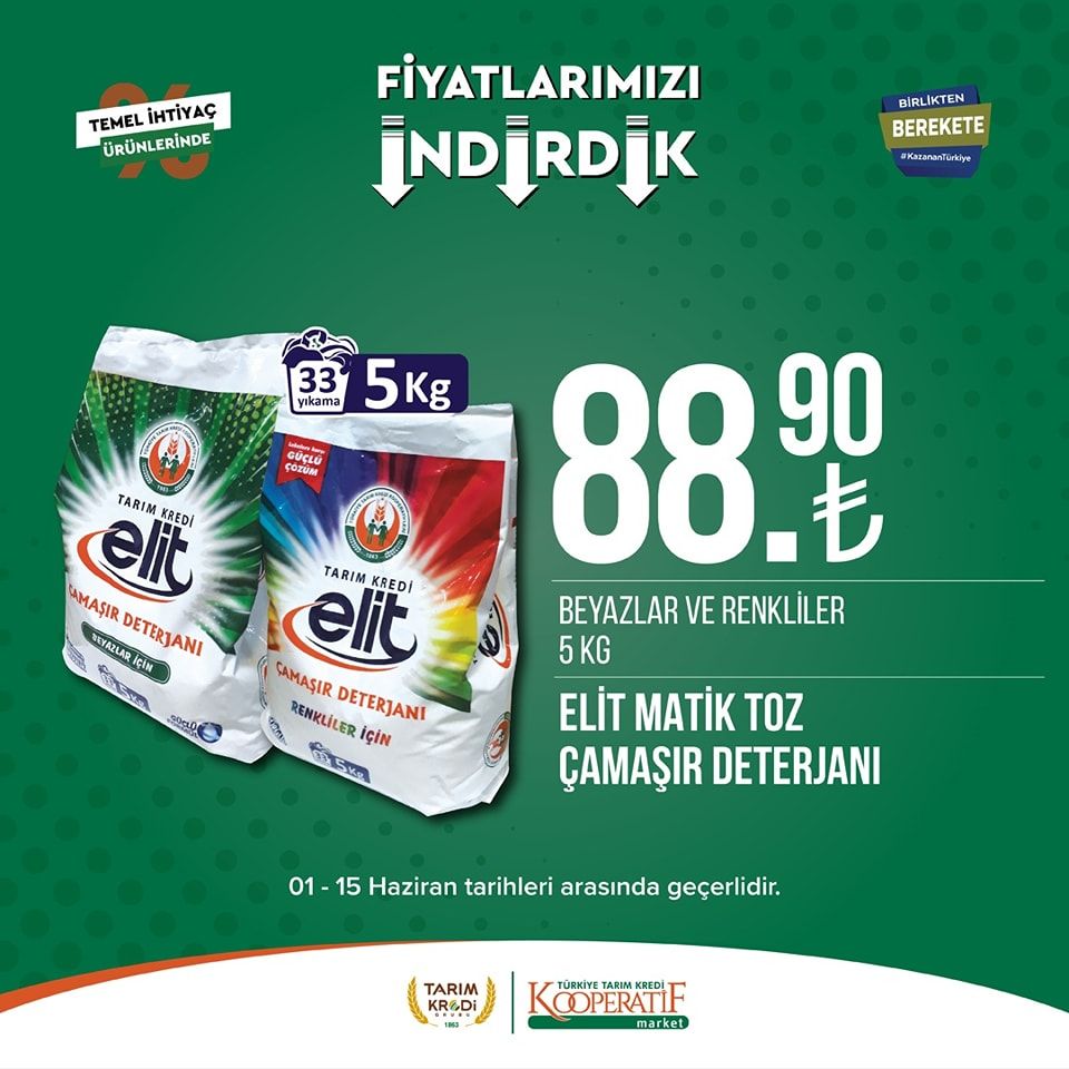 Tarım Kredi Kooperatifi Market'ten birçok üründe yeni indirim! 39