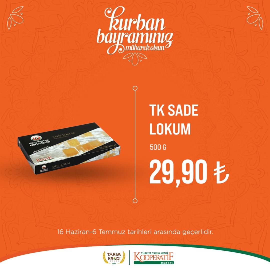 Tarım Kredi Market'ten bayram indirimi! 50