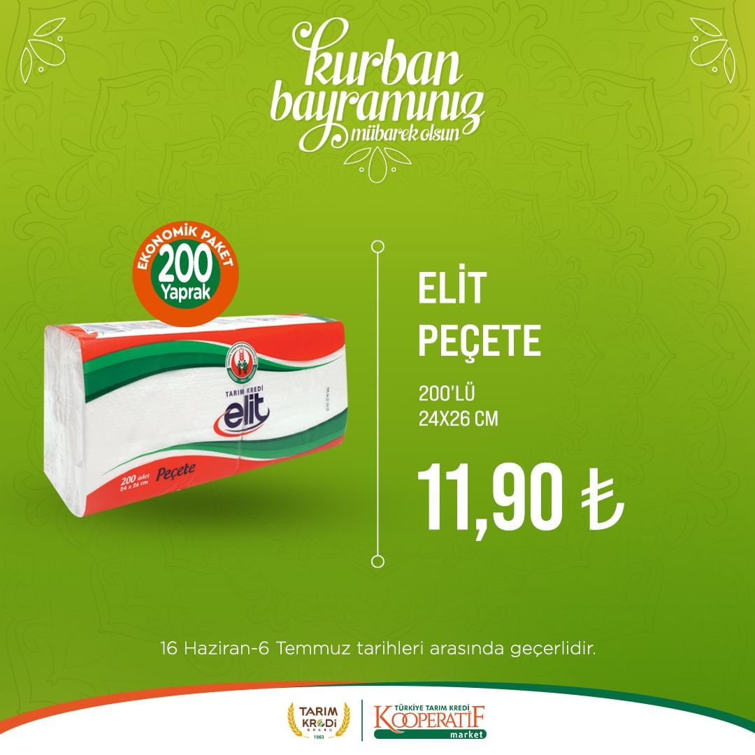Tarım Kredi Market'ten bayram indirimi! 25