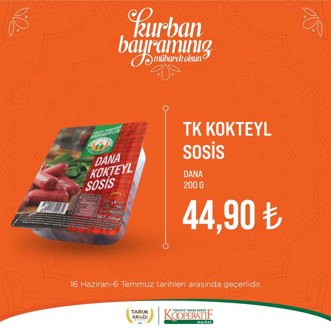 Tarım Kredi Market'ten bayram indirimi! 87