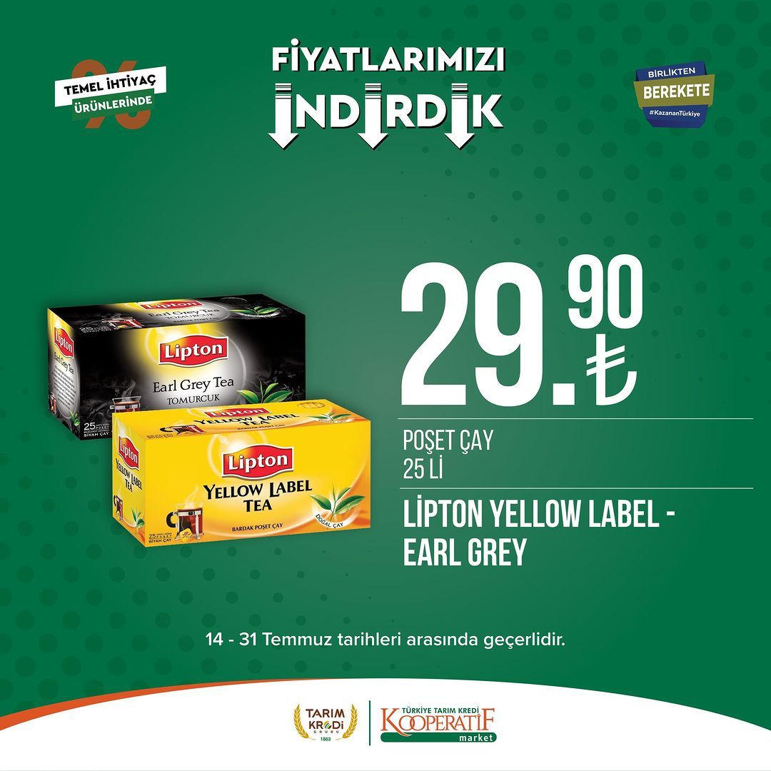 Tarım Kredi Market'ten temel ihtiyaç ürünlerinde büyük indirim! 1