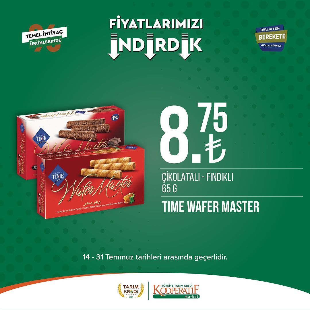 Tarım Kredi Market'ten temel ihtiyaç ürünlerinde büyük indirim! 11