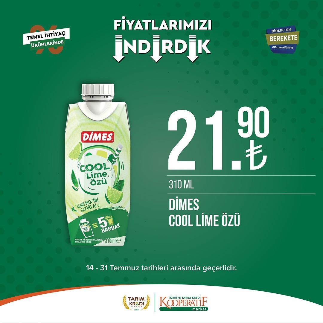 Tarım Kredi Market'ten temel ihtiyaç ürünlerinde büyük indirim! 23