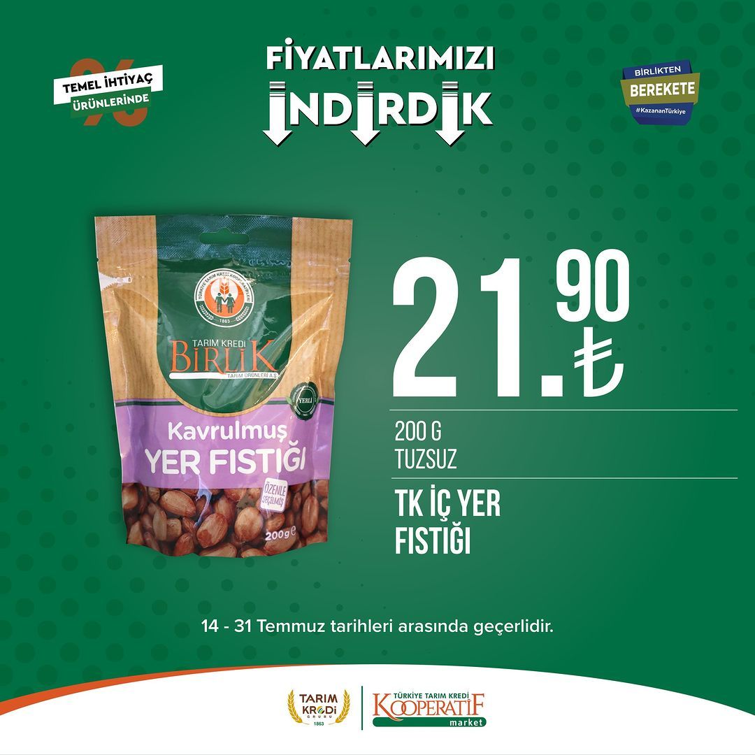 Tarım Kredi Market'ten temel ihtiyaç ürünlerinde büyük indirim! 27