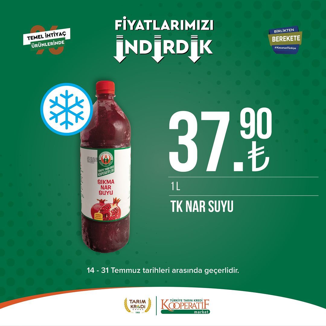 Tarım Kredi Market'ten temel ihtiyaç ürünlerinde büyük indirim! 41