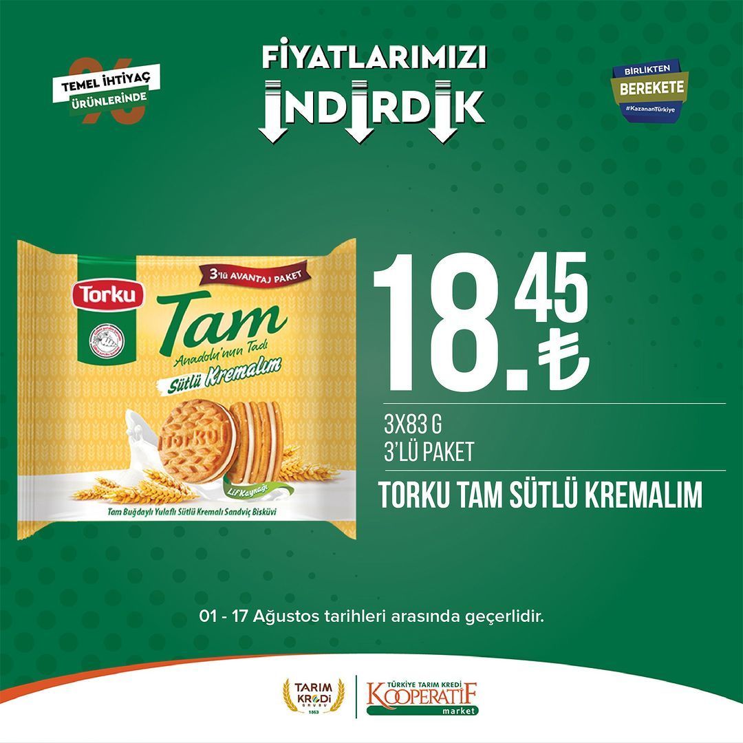 Tarım Kredi Market'ten seçili ürünlerde büyük indirim! 11