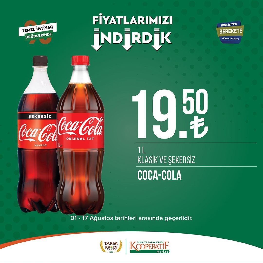 Tarım Kredi Market'ten seçili ürünlerde büyük indirim! 14