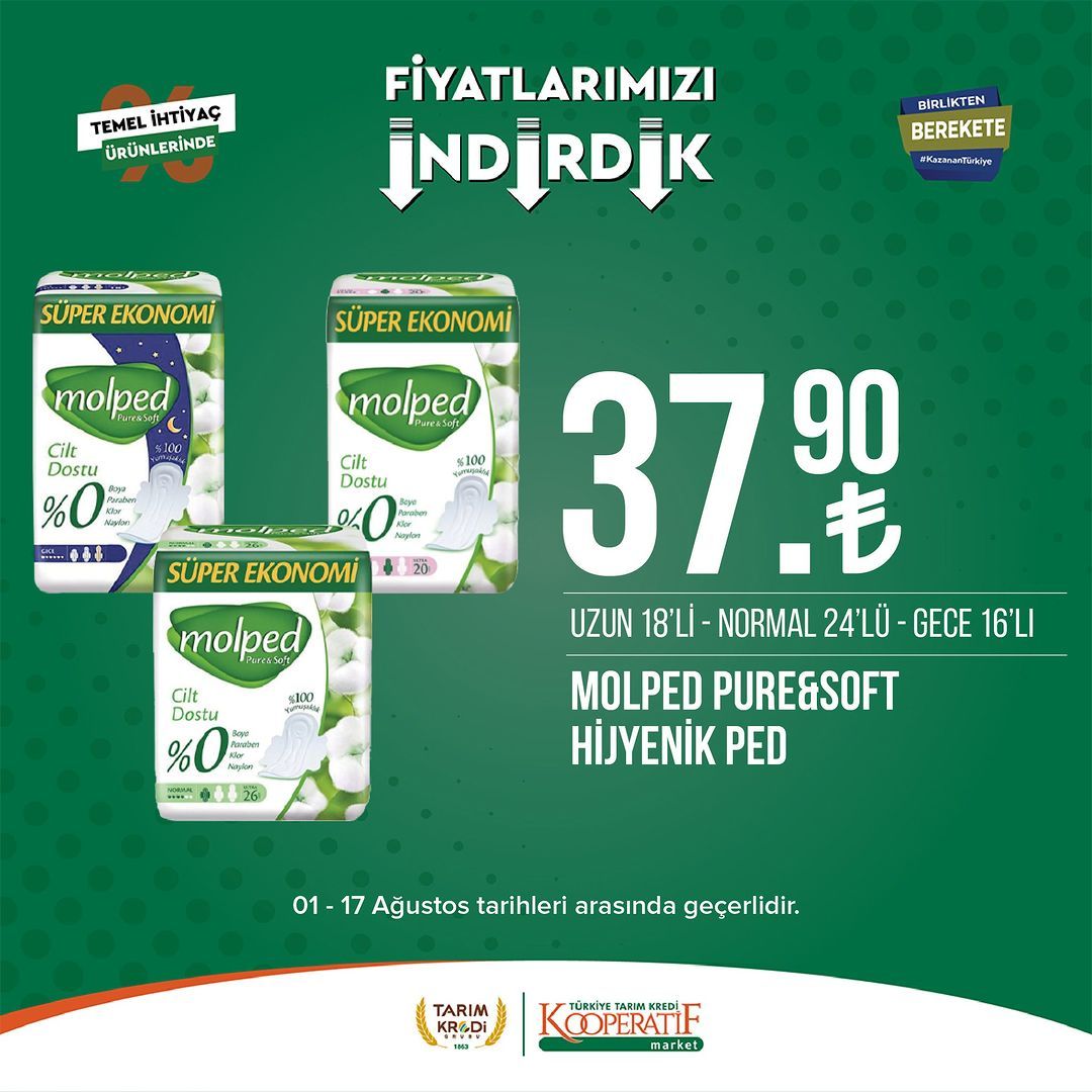 Tarım Kredi Market'ten seçili ürünlerde büyük indirim! 15