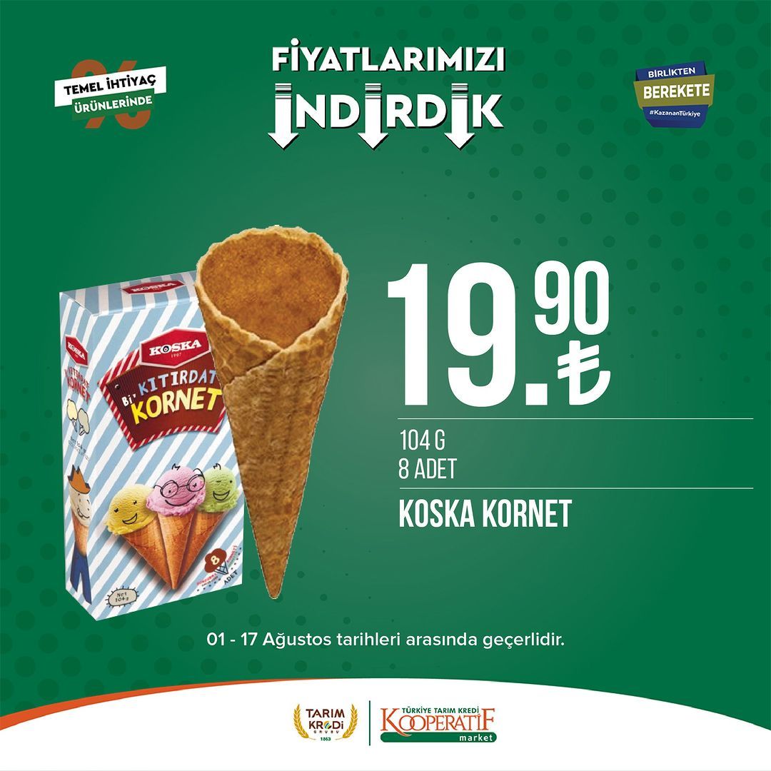 Tarım Kredi Market'ten seçili ürünlerde büyük indirim! 16