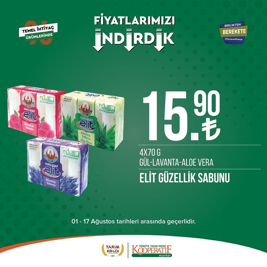 Tarım Kredi Market'ten seçili ürünlerde büyük indirim! 26