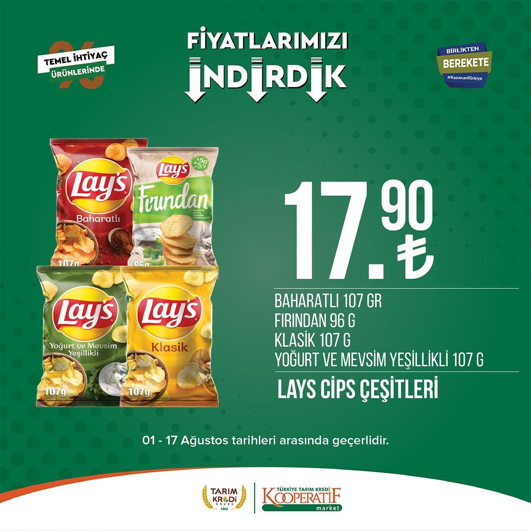 Tarım Kredi Market'ten seçili ürünlerde büyük indirim! 34