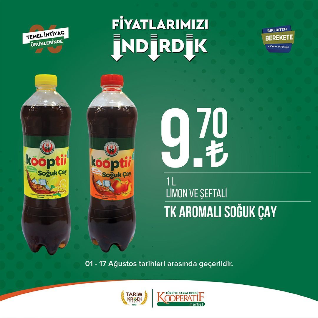 Tarım Kredi Market'ten seçili ürünlerde büyük indirim! 38