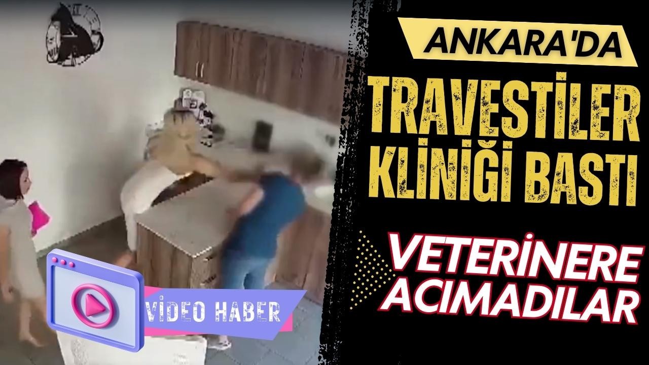 Ankara'da travestiler veterineri bastı!