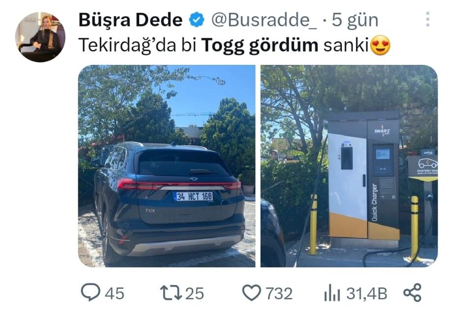 Trafikteki Togg'ların sayısı giderek artıyor 15
