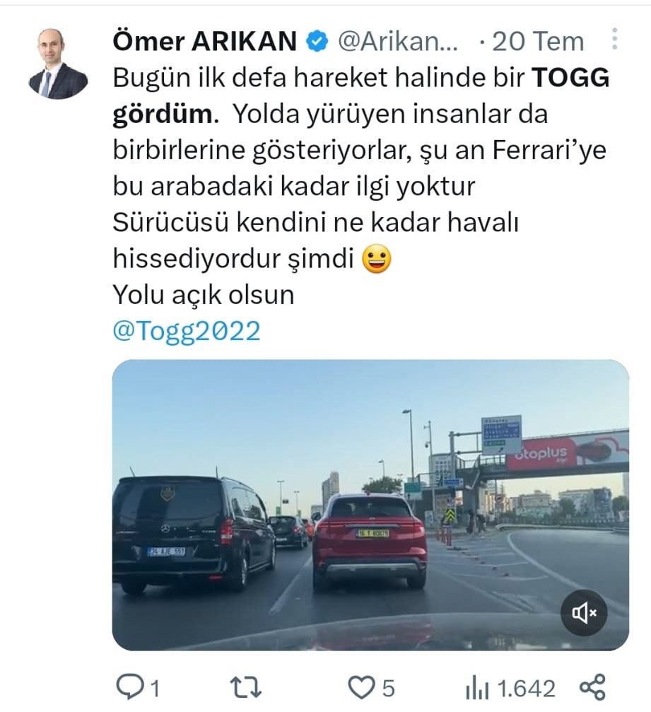 Trafikteki Togg'ların sayısı giderek artıyor 8
