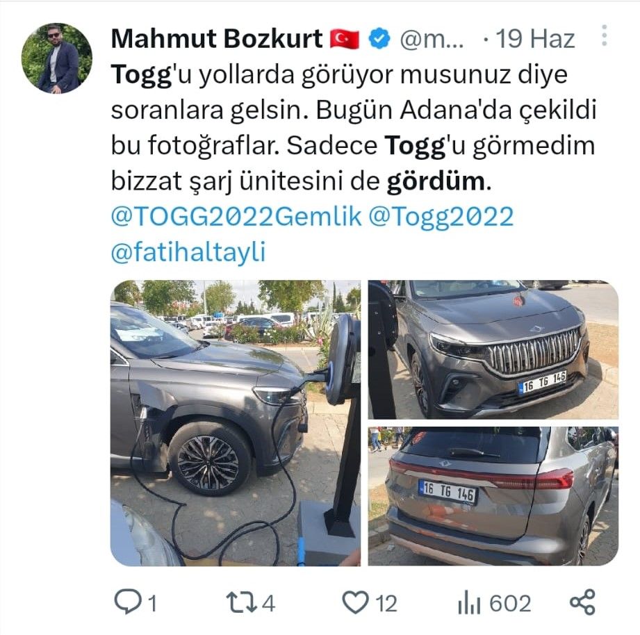 Trafikteki Togg'ların sayısı giderek artıyor 11