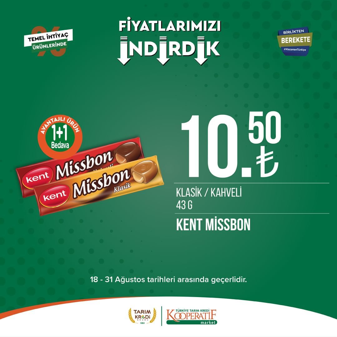 Tarım Kredi Market'te Ağustos ayı ikinci dönem indirimi başladı! 4