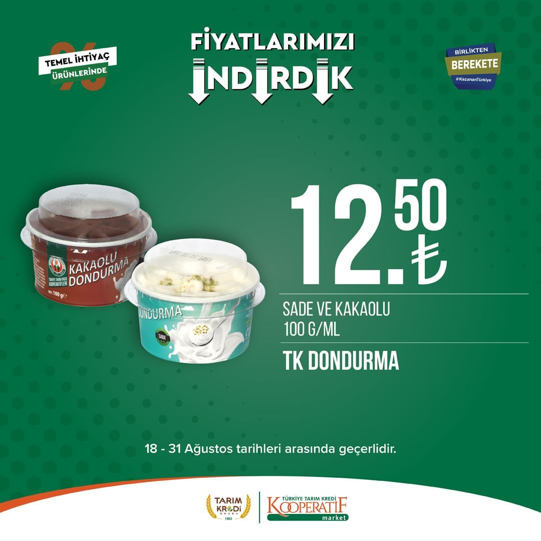 Tarım Kredi Market'te Ağustos ayı ikinci dönem indirimi başladı! 39