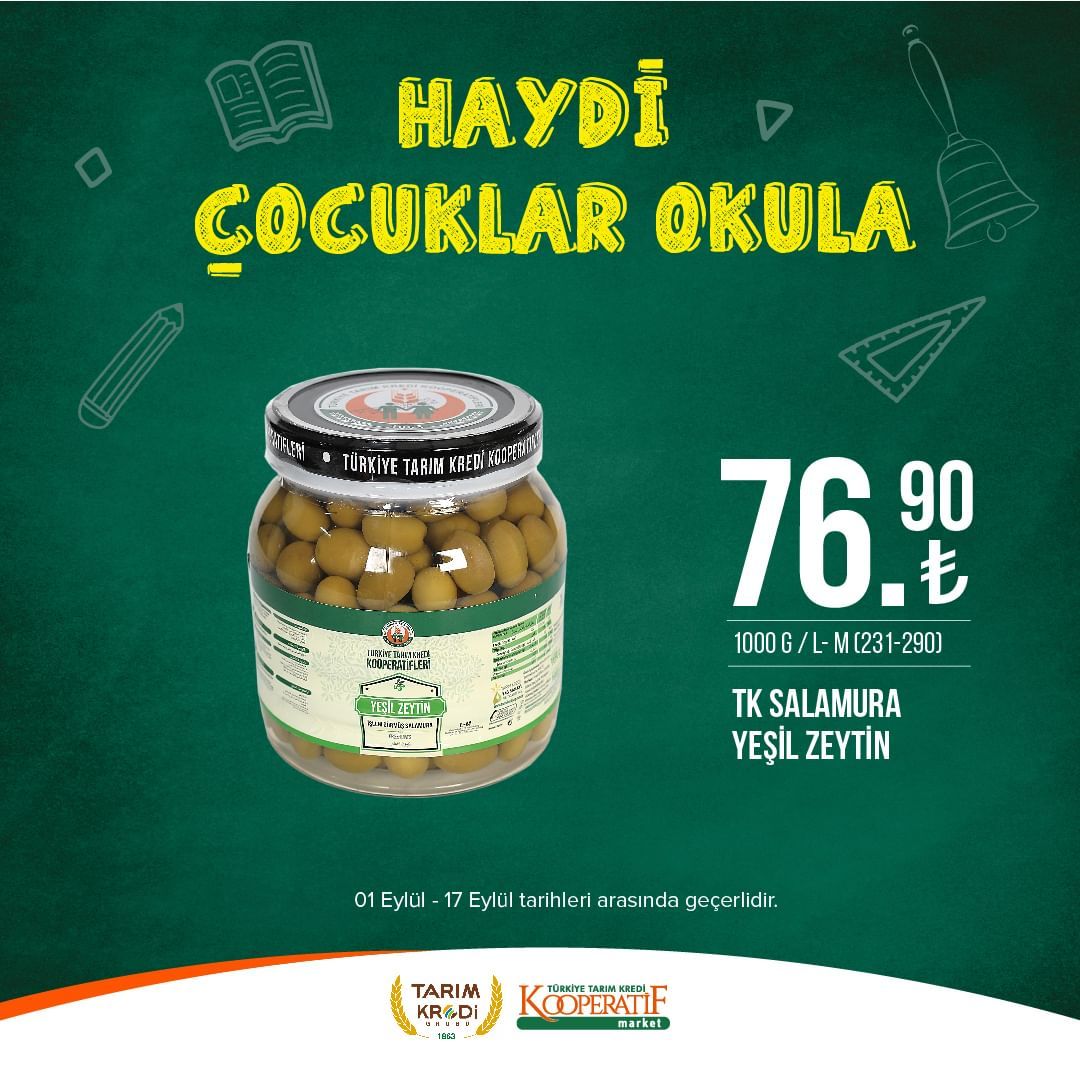 Tarım Kredi Market'ten okul öncesi indirimler! 75