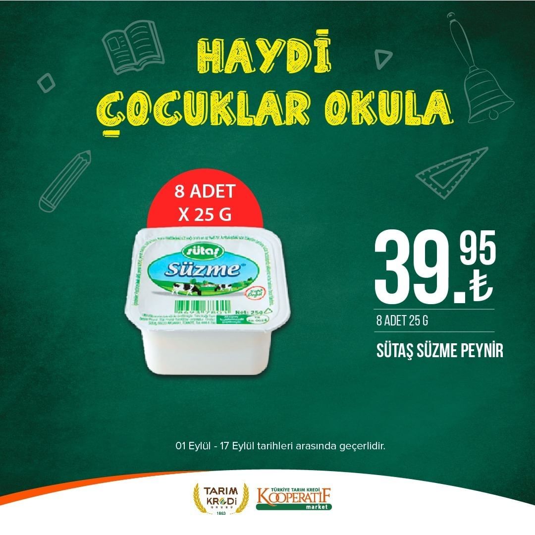 Tarım Kredi Market'ten okul öncesi indirimler! 63