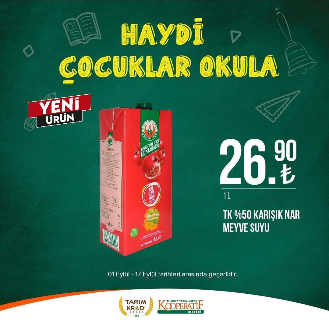 Tarım Kredi Market'ten okul öncesi indirimler! 33