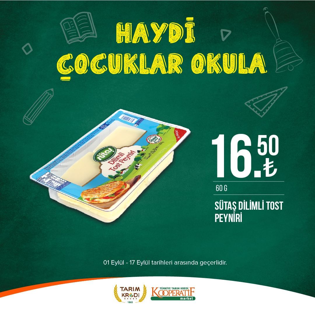 Tarım Kredi Market'ten okul öncesi indirimler! 59