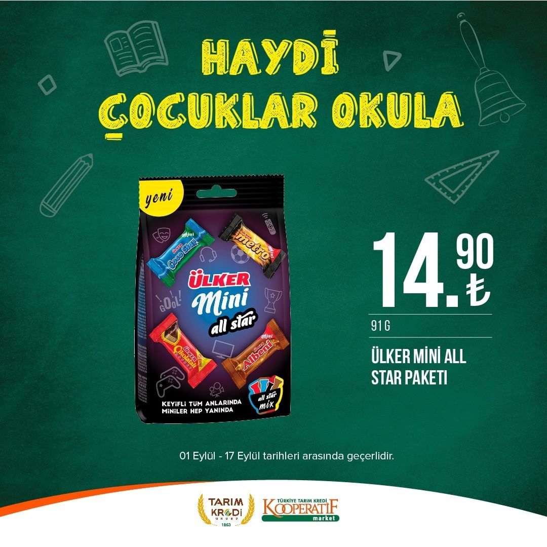 Tarım Kredi Market'ten okul öncesi indirimler! 25